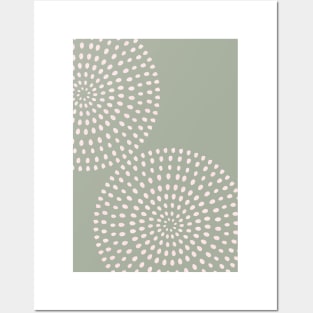 Boho Mid Century Dots 5 Posters and Art